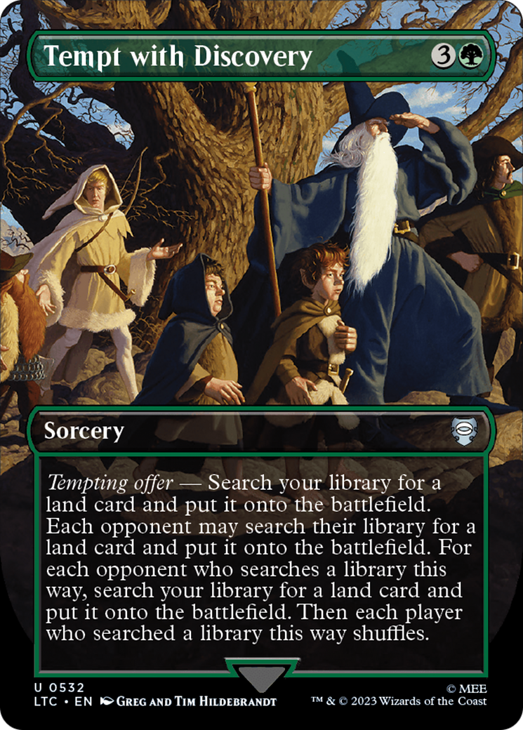 Tempt with Discovery (Borderless) [The Lord of the Rings: Tales of Middle-Earth Commander] Foil