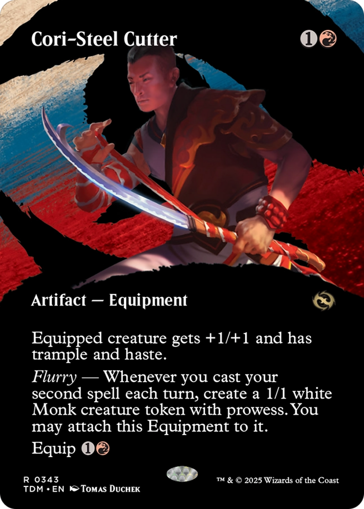 Cori-Steel Cutter (Borderless) [Tarkir: Dragonstorm] Foil