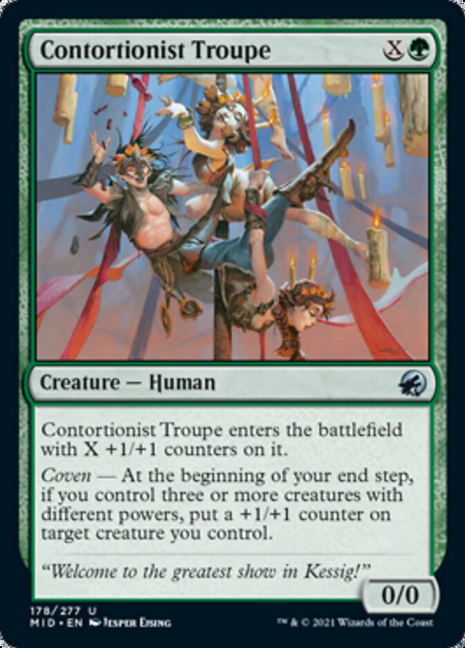 Contortionist Troupe [Innistrad: Midnight Hunt] Foil