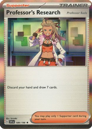 Professor's Research (Professor Sada) (189/198) [Scarlet & Violet: Base Set] Reverse Holofoil