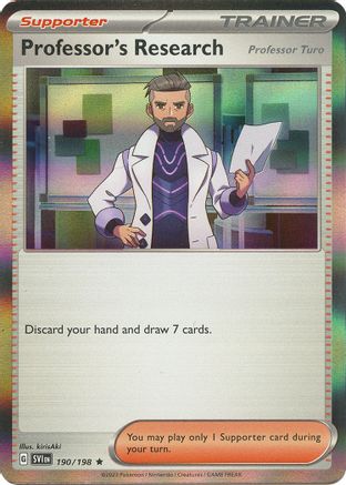 Professor's Research (Professor Turo) (190/198) [Scarlet & Violet: Base Set] Reverse Holofoil