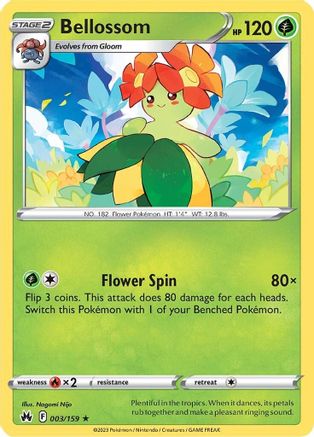 Bellossom (003/159) [Sword & Shield: Crown Zenith] Reverse Holofoil
