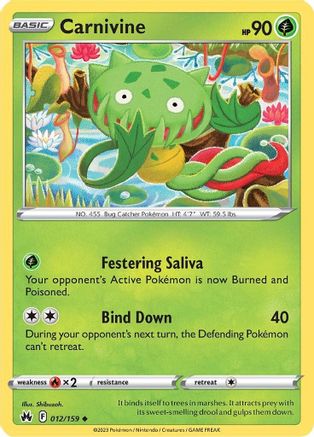 Carnivine (012/159) [Sword & Shield: Crown Zenith] Reverse Holofoil