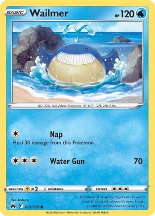 Wailmer (031/159) [Sword & Shield: Crown Zenith] Reverse Holofoil