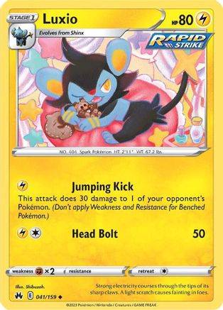 Luxio (041/159) (41) [Sword & Shield: Crown Zenith] Reverse Holofoil