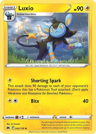 Luxio (042/159) (42) [Sword & Shield: Crown Zenith] Reverse Holofoil