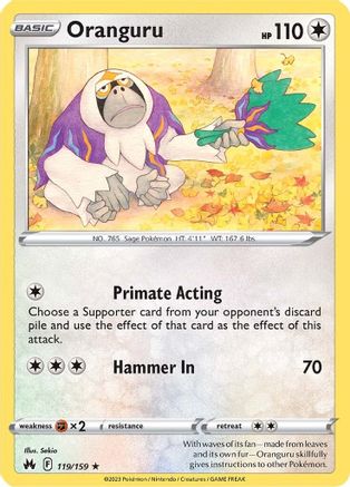 Oranguru (119/159) [Sword & Shield: Crown Zenith] Reverse Holofoil