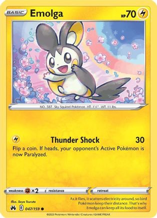 Emolga (047/159) [Sword & Shield: Crown Zenith] Reverse Holofoil