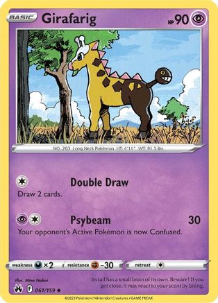 Girafarig (061/159) [Sword & Shield: Crown Zenith] Reverse Holofoil