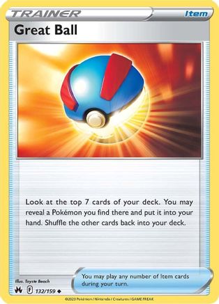 Great Ball (132/159) [Sword & Shield: Crown Zenith] Reverse Holofoil