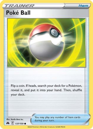 Poke Ball (137/159) [Sword & Shield: Crown Zenith] Reverse Holofoil