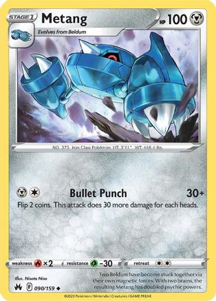 Metang (090/159) [Sword & Shield: Crown Zenith] Reverse Holofoil