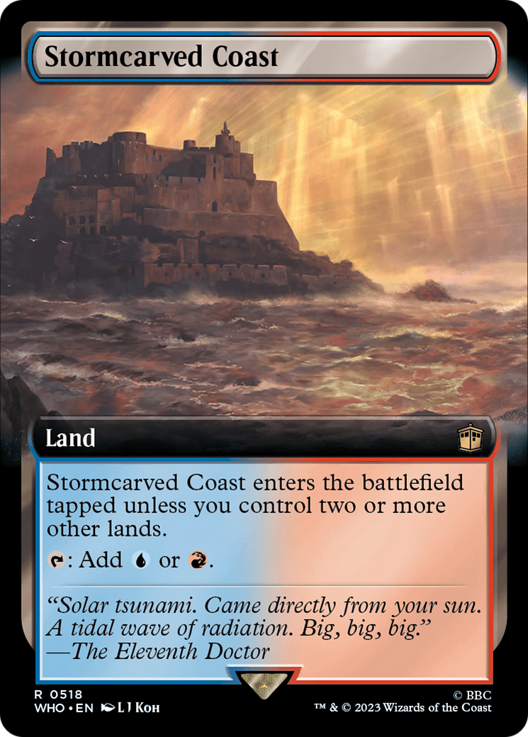 Stormcarved Coast (Extended Art) [Doctor Who] Foil