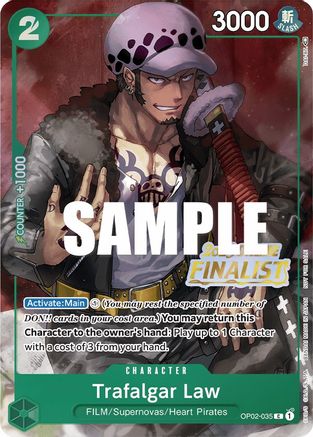 Trafalgar Law (Online Regional 2023) [Finalist] (OP02-035) - [One Piece Promotion Cards] Foil