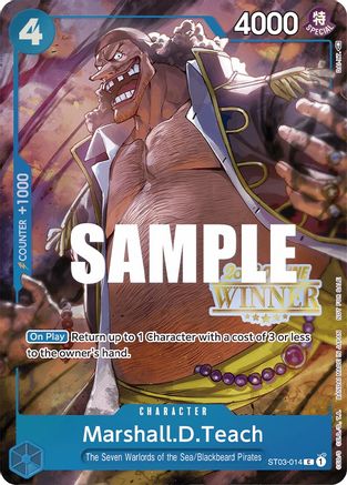 Marshall.D.Teach (Online Regional 2023) [Winner] (ST03-014) - [One Piece Promotion Cards] Foil