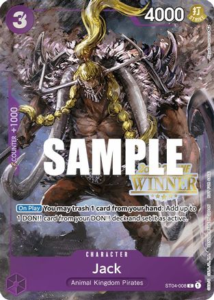 Jack (Online Regional 2023) [Winner] (ST04-008) - [One Piece Promotion Cards] Foil