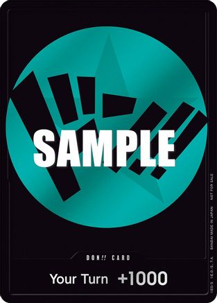 DON!! Card (Teal) - [One Piece Promotion Cards] Foil