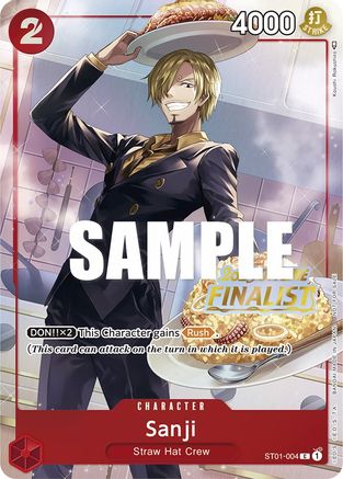 Sanji (Offline Regional 2023) [Finalist] (ST01-004) - [One Piece Promotion Cards] Foil