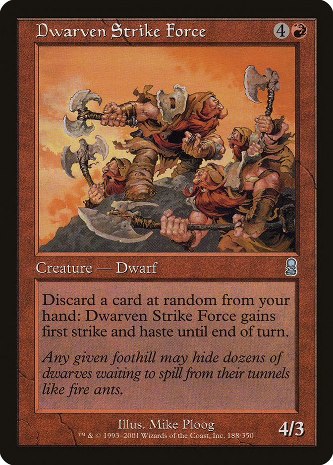Dwarven Strike Force [Odyssey] Foil