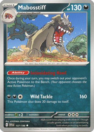 Mabosstiff (137/198) [Scarlet & Violet: Base Set] Reverse Holofoil