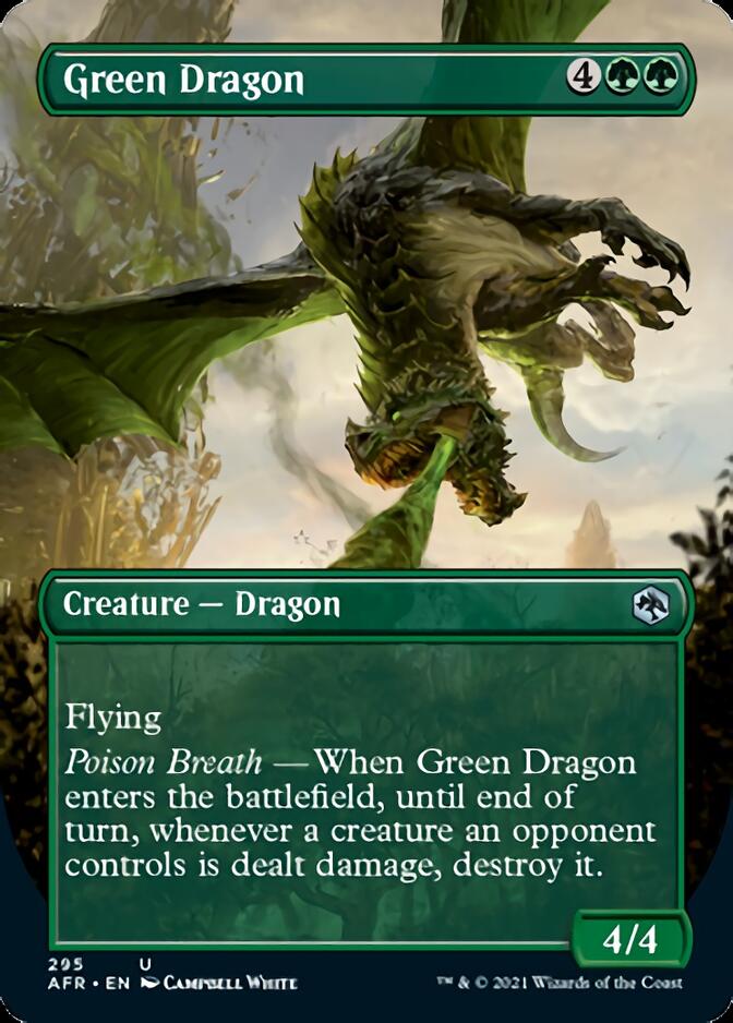 Green Dragon (Borderless Alternate Art) [Dungeons & Dragons: Adventures in the Forgotten Realms] Foil