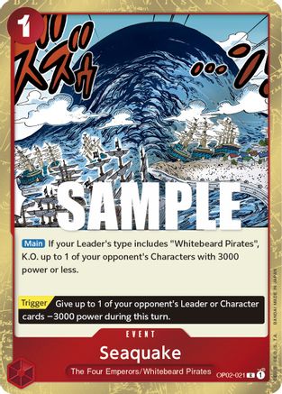 Seaquake (OP02-021) - [Paramount War] Foil