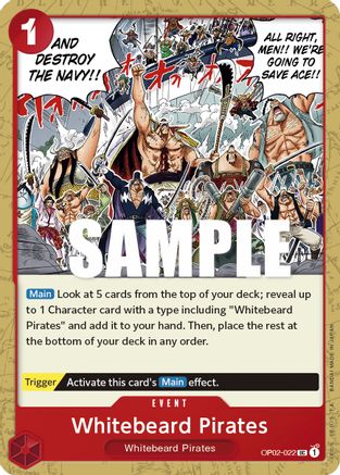 Whitebeard Pirates (OP02-022) - [Paramount War]
