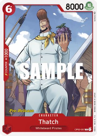 Thatch (OP02-007) - [Paramount War Pre-Release Cards]