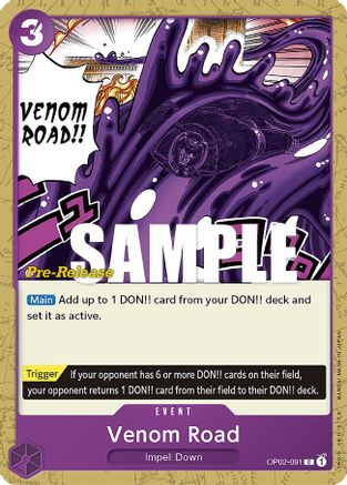 Venom Road (OP02-091) - [Paramount War Pre-Release Cards]