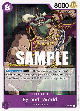 Byrnndi World (OP02-082) - [Paramount War Pre-Release Cards]