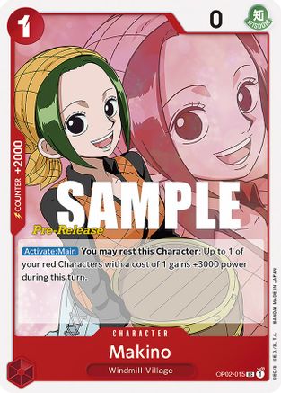 Makino (OP02-015) - [Paramount War Pre-Release Cards]