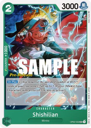 Shishilian (OP02-032) - [Paramount War Pre-Release Cards]