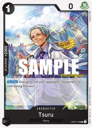 Tsuru (OP02-106) - [Paramount War Pre-Release Cards]