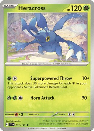 Heracross (002/198) [Scarlet & Violet: Base Set] Reverse Holofoil
