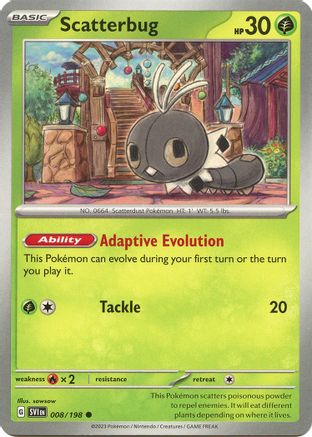Scatterbug (008/198) [Scarlet & Violet: Base Set] Reverse Holofoil