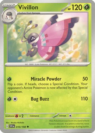 Vivillon (010/198) [Scarlet & Violet: Base Set] Reverse Holofoil