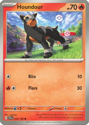 Houndour (033/198) [Scarlet & Violet: Base Set] Reverse Holofoil