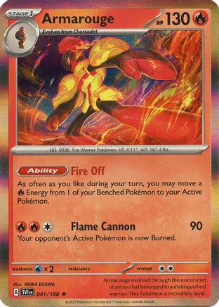 Armarouge (041/198) [Scarlet & Violet: Base Set] Reverse Holofoil