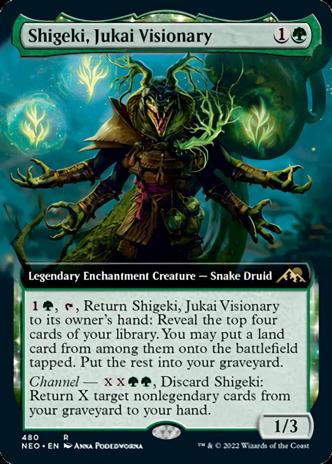 Shigeki, Jukai Visionary (Extended Art) [Kamigawa: Neon Dynasty] Foil
