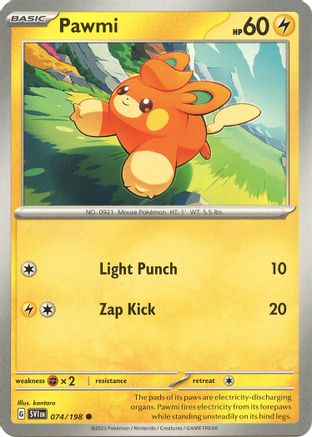 Pawmi (074/198) [Scarlet & Violet: Base Set] Reverse Holofoil