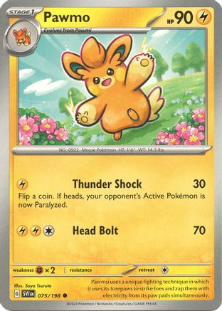 Pawmo (075/198) [Scarlet & Violet: Base Set] Reverse Holofoil