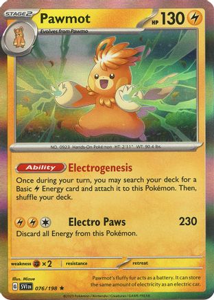 Pawmot (076/198) [Scarlet & Violet: Base Set] Reverse Holofoil