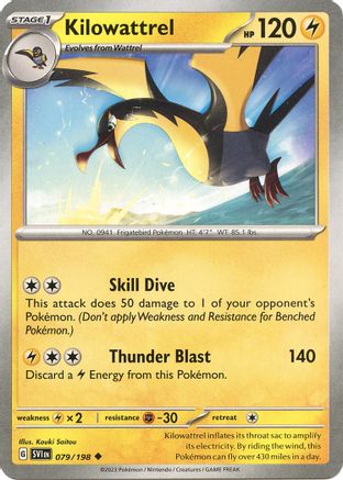 Kilowattrel (079/198) [Scarlet & Violet: Base Set] Reverse Holofoil