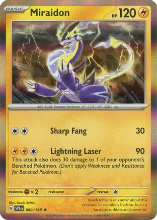 Miraidon (080/198) [Scarlet & Violet: Base Set] Reverse Holofoil