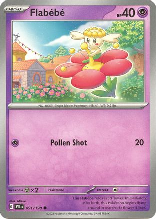Flabebe (091/198) [Scarlet & Violet: Base Set] Reverse Holofoil
