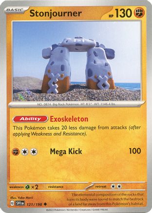 Stonjourner (121/198) [Scarlet & Violet: Base Set] Reverse Holofoil
