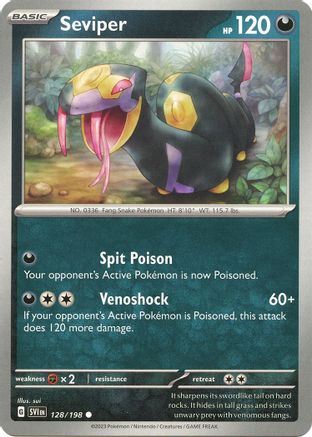 Seviper (128/198) [Scarlet & Violet: Base Set] Reverse Holofoil