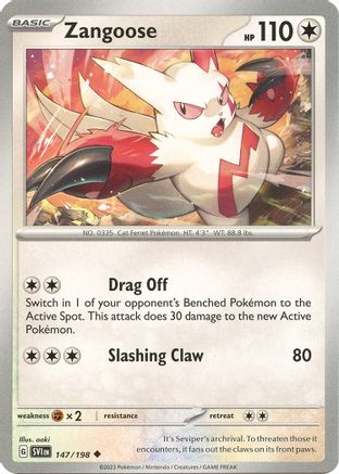 Zangoose (147/198) [Scarlet & Violet: Base Set] Reverse Holofoil