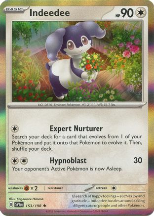 Indeedee (153/198) [Scarlet & Violet: Base Set] Reverse Holofoil