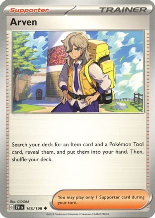 Arven (166/198) [Scarlet & Violet: Base Set] Reverse Holofoil